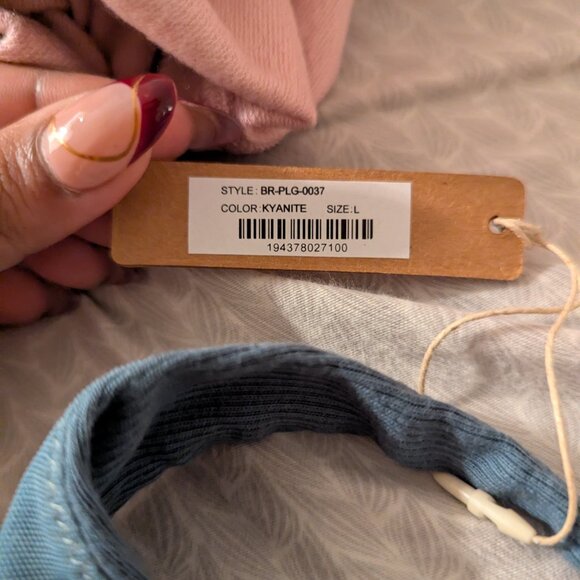 Skims Cotton Rib Bralette in Kyanite - Picture 3 of 4